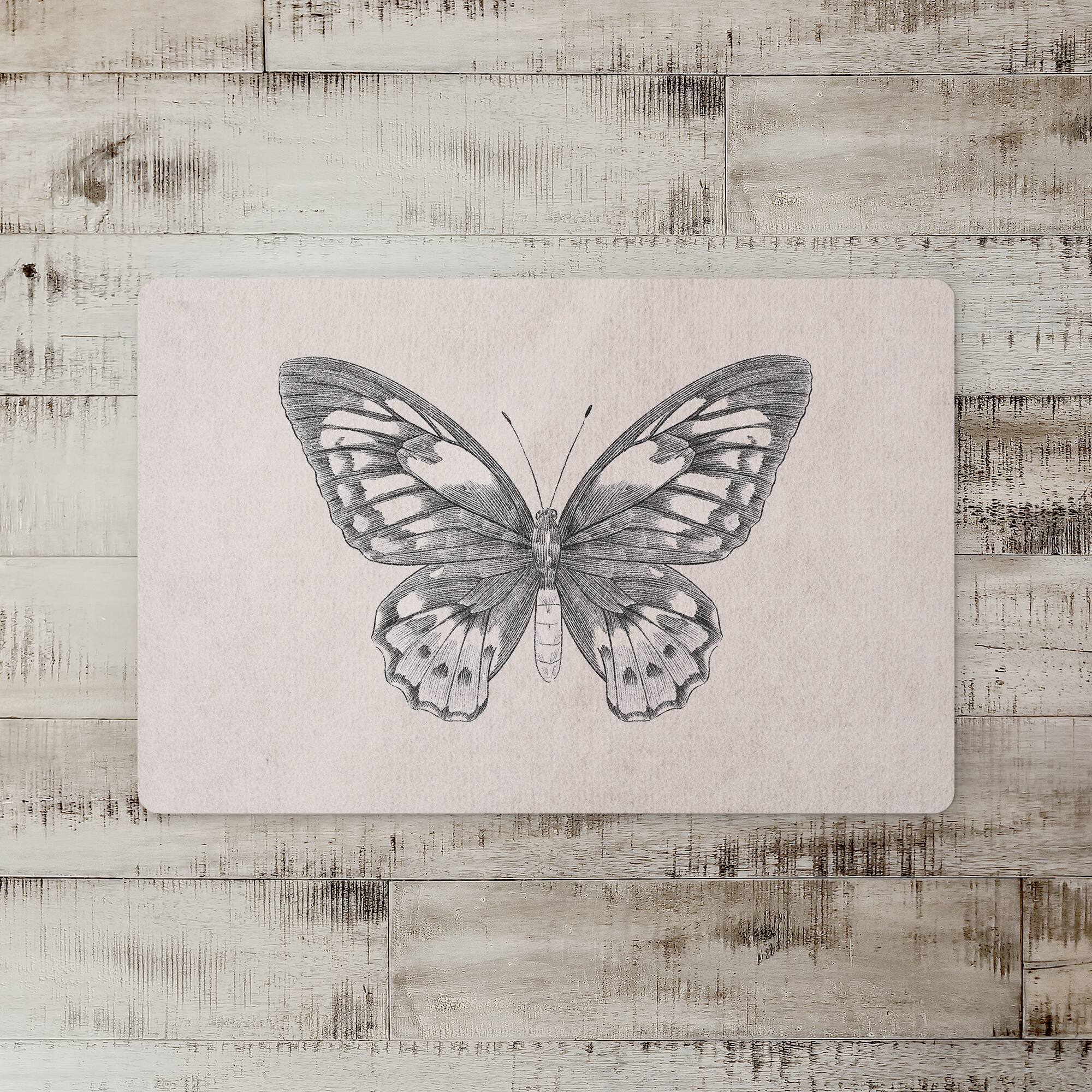 Butterfly Ink 18" x 27" Floor Mat